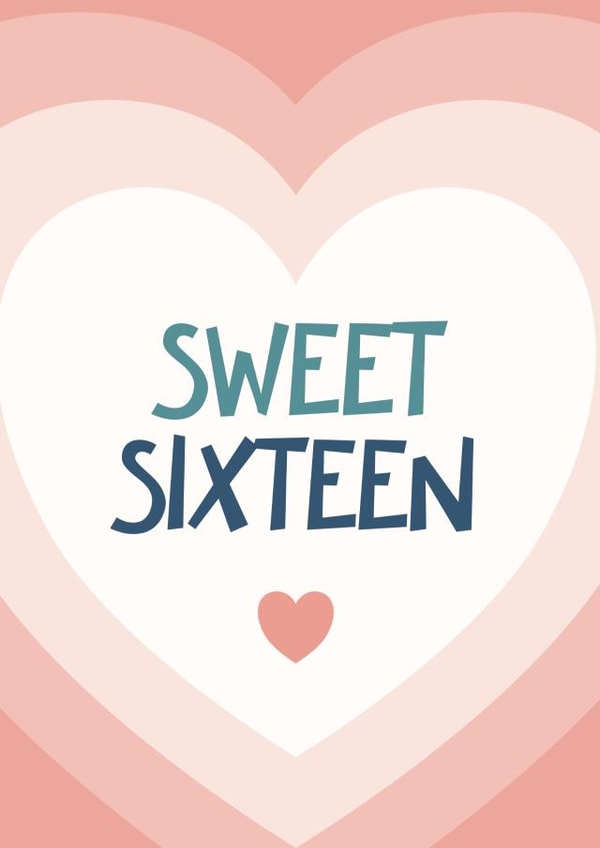 16th Birthday Card - Sweet 16 created by Bev O'Connor || @oconnordesign