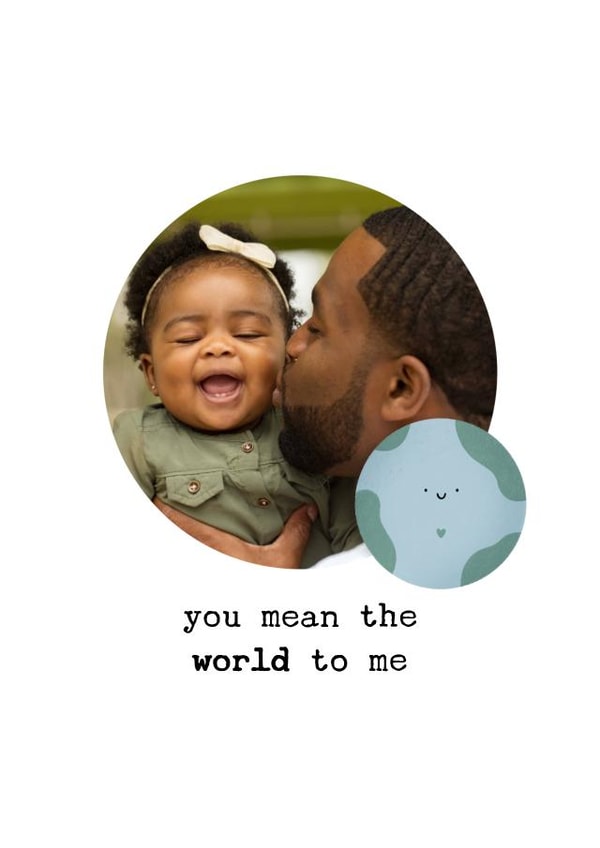 Photo2023 Dad Father's Day Personalised Photo Card 22095 created by Kalm Lettering