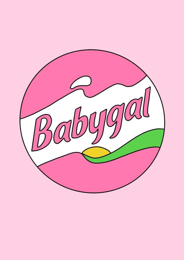 BABYGAL - Cute And Cheesy Babybel Pun - Birth Of Baby Girl created by Full of beans
