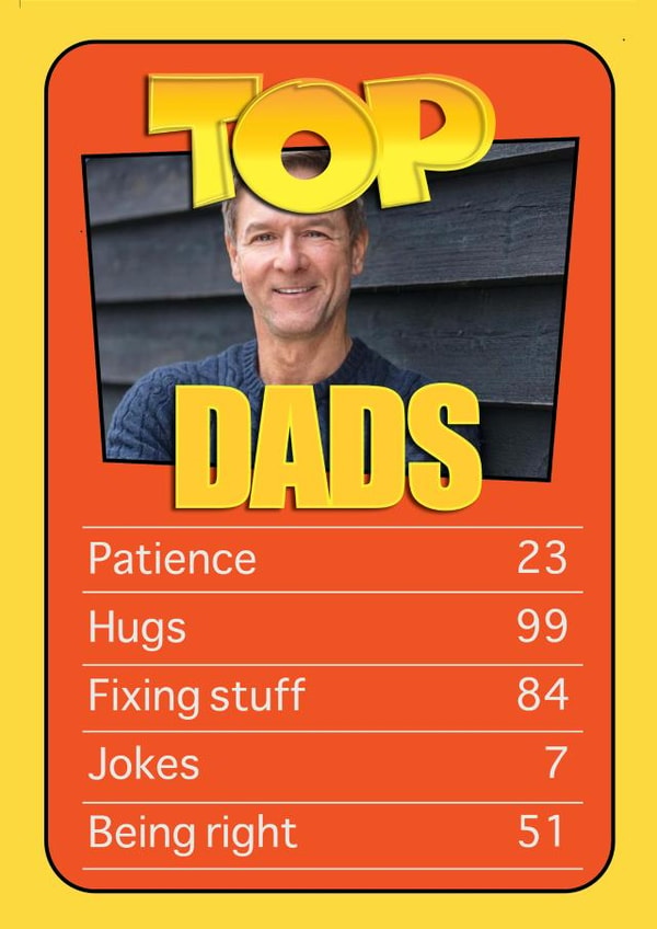 funny top Father's Day Personalised Photo Card 1358 created by Pottsy Prints