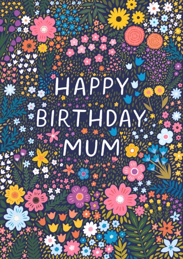 Floral Birthday Card For Your Lovely Mum created by Pear Tree Press