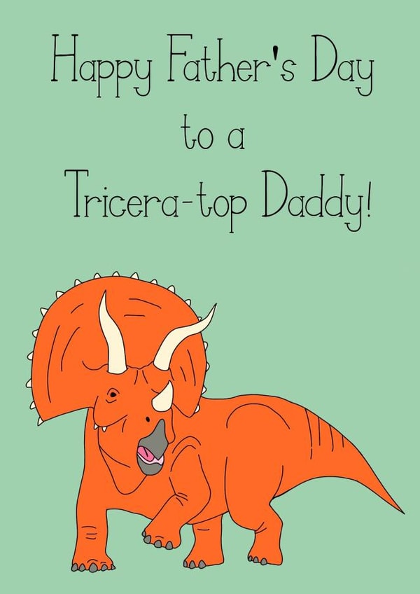 Tricera-Top Daddy Card created by Naughty Pickle