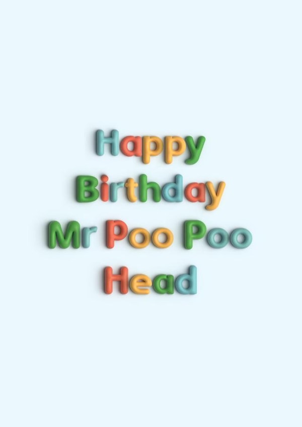 Birthday Card From The Kids | From Children | Funny created by Pottsy Prints