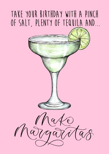 Funny Birthday Card - Margaritas | thortful