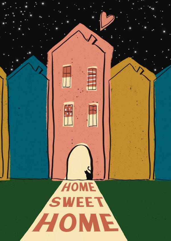 Pretty New Home Card - Home Sweet Home | thortful