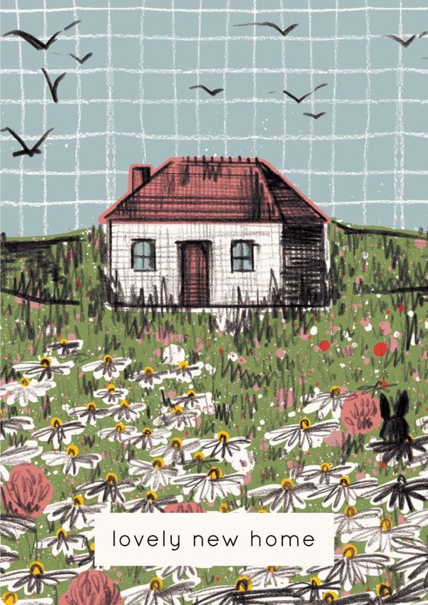 Lovely New Home Card - Congratulations on your New Home - Country Cottage Card created by Aimee Mac Illustration