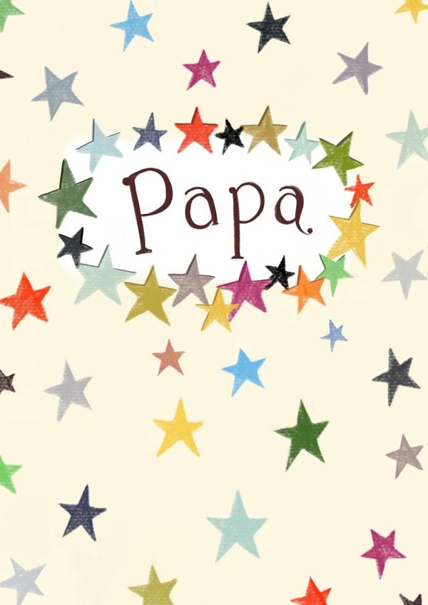 Cute Father's Day Card - Papa created by Love Lucy Illustration