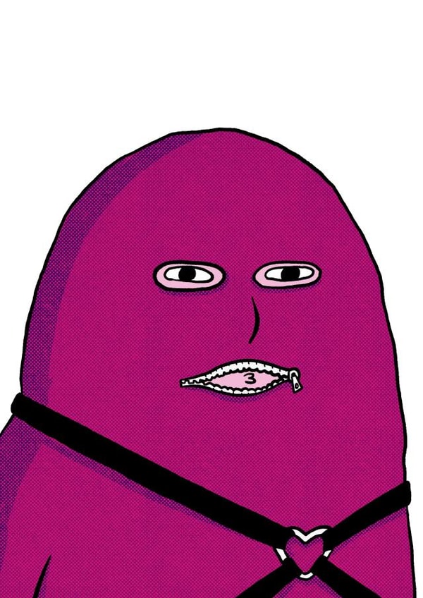 Funny & Cheeky 3rd Wedding Anniversary Card - Leather Anniversary - Gimp Dude created by Colossal Studio