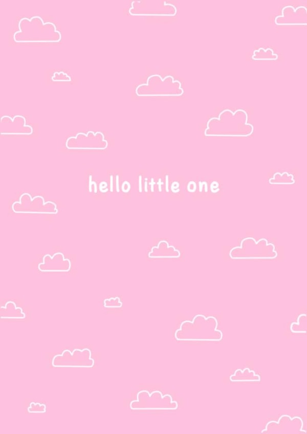 Hello Little One - Baby - New Parents- Cute created by CurlyLocksCanvasesUK