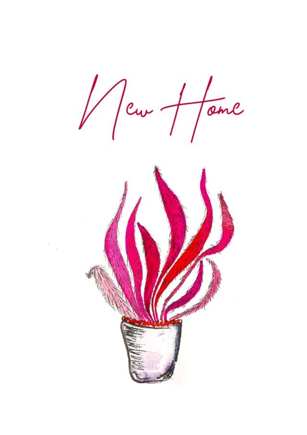 Cute New Home card - Watercolour created by Iesha Lena