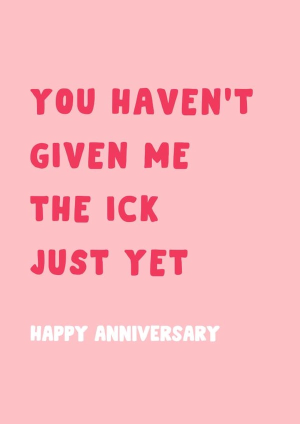 Funny Anniversary Card - For Him - Cheeky Card created by The Broad Lane Print