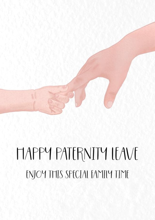Cute Pregnancy Card - Paternity Leave - Special Family Time created by Made_by_mayfly