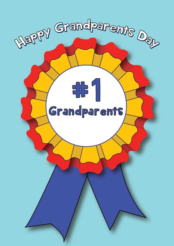 Number 1 Grandparents - Happy Grandparents Day created by @Laura Lonsdale Designs