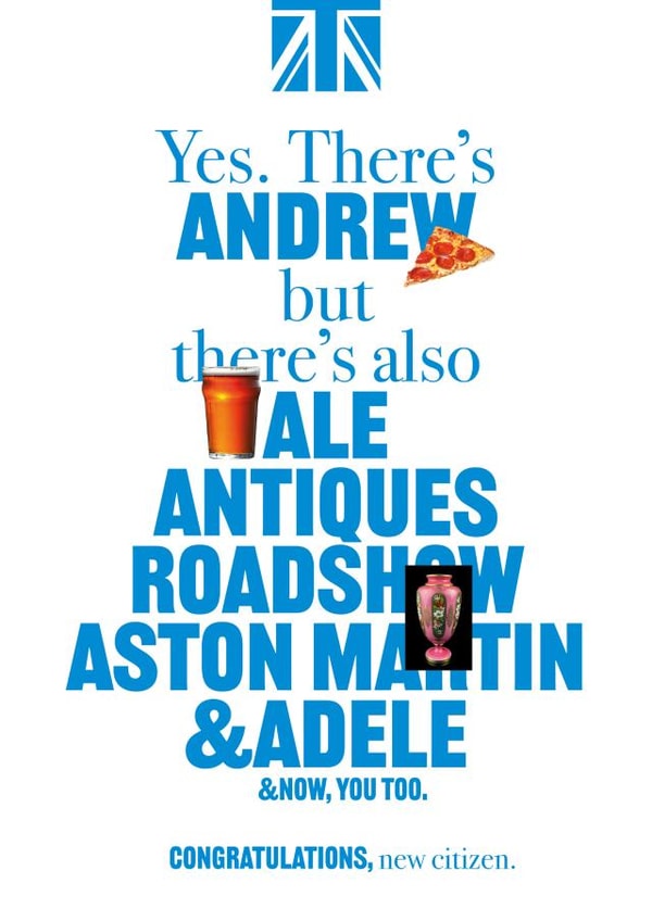 Funny Congratulations Card - British Citizenship - A created by CPB London