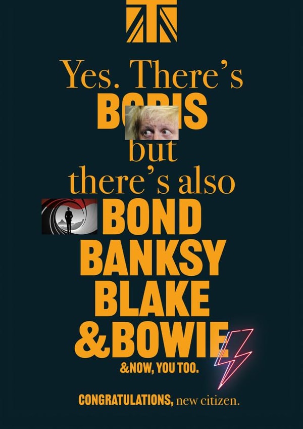 Funny Congratulations Card - British Citizenship - B created by CPB London