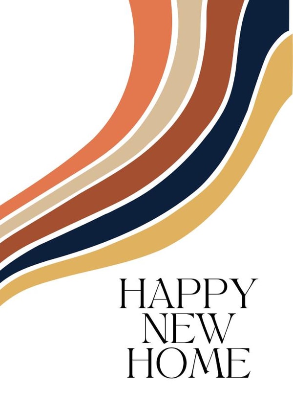 Happy new home / classic / home card / gender neutral card created by Paper Party Cards