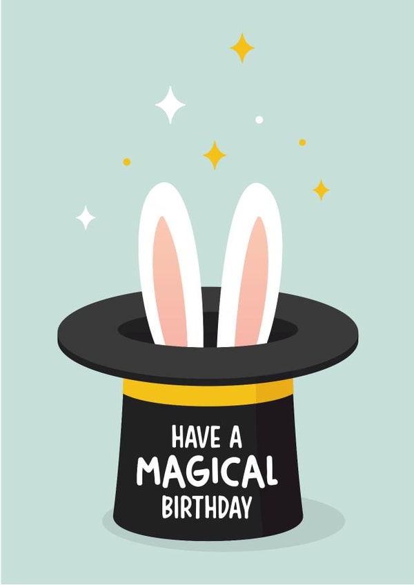 Cute Birthday Card - Magical Day created by Michael Cutler