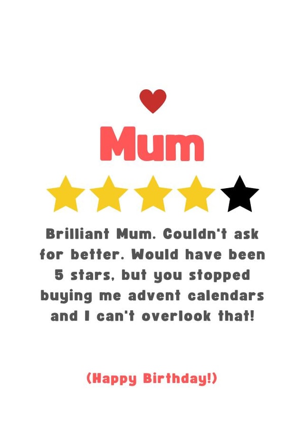 Funny Mum Birthday Card created by Cheeky Card Co