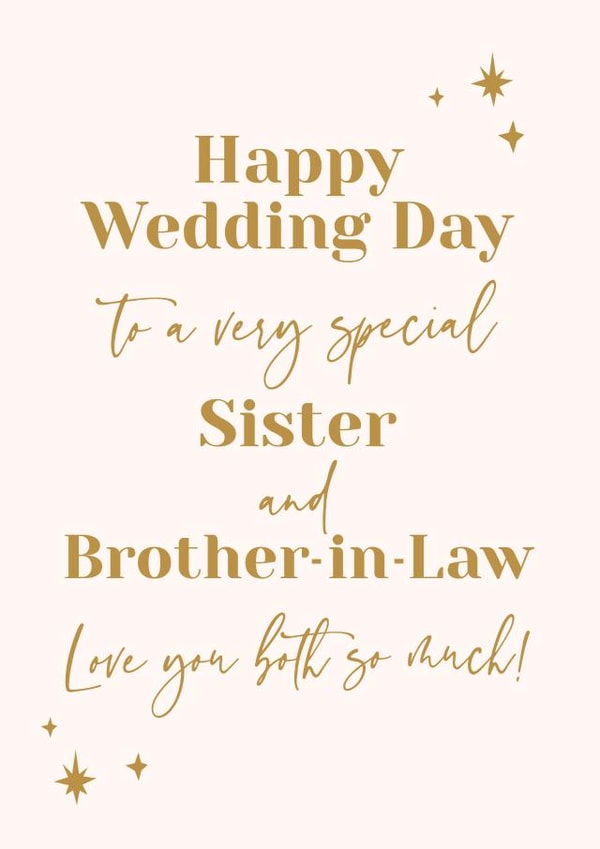 Wedding Card for Sister and Brother-in-Law created by Fifi Designs