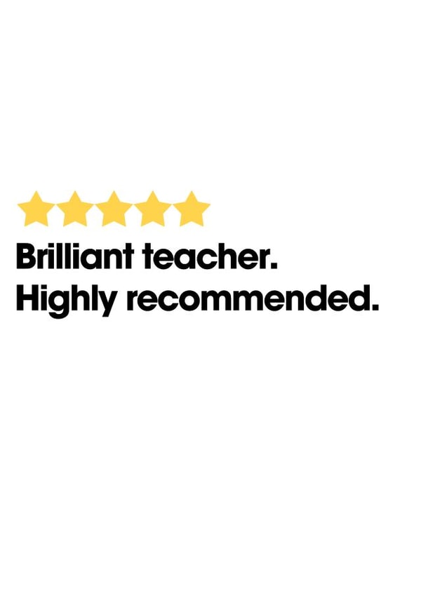 Brilliant Teacher Review - 5 Stars would recommend! created by Pink + Pip