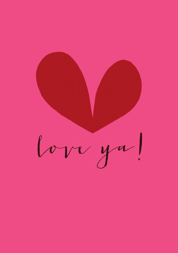 love card - love ya - heart - colourful and cool created by Kali Stileman