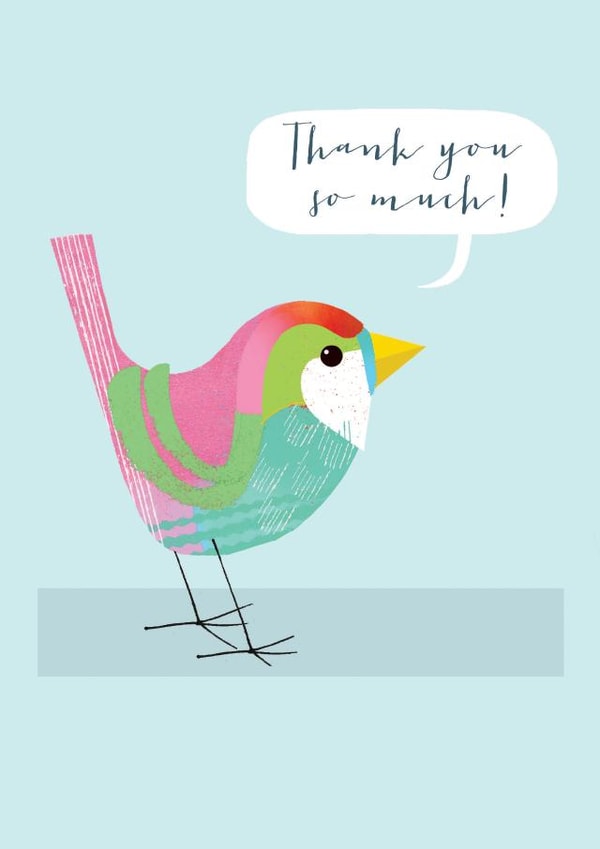 Colourful Thank You Card - Little Birdy created by Kali Stileman