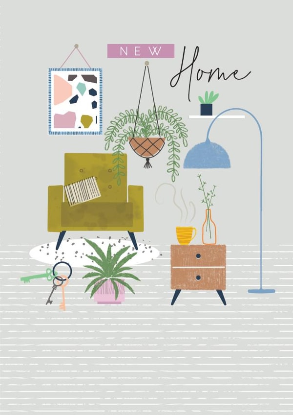 Modern New Home Card - Stylish created by Laura Darrington Design Ltd.