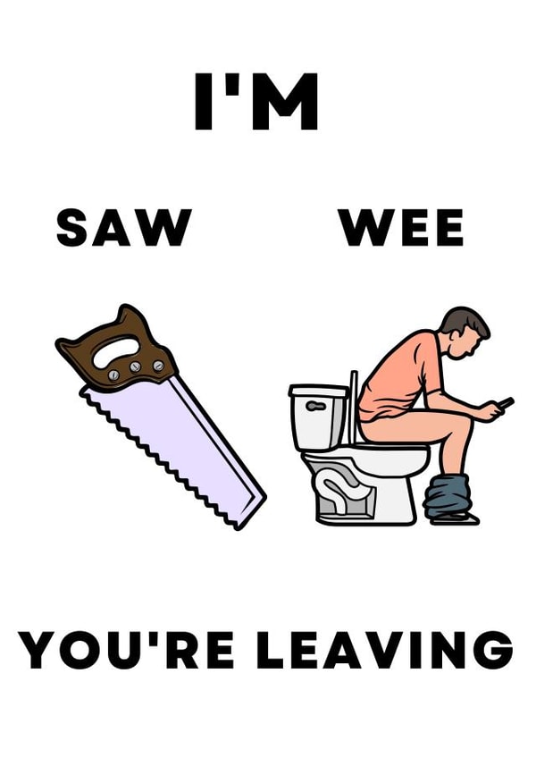 Funny leaving card for a work colleague created by Frankie Curry