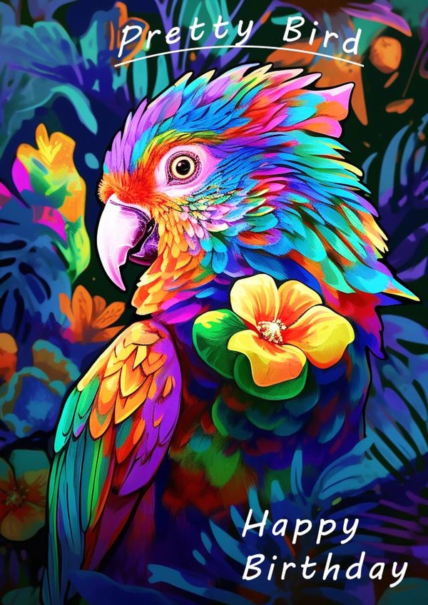 Beautiful birthday card - Colourful and vibrant created by Fun Offender