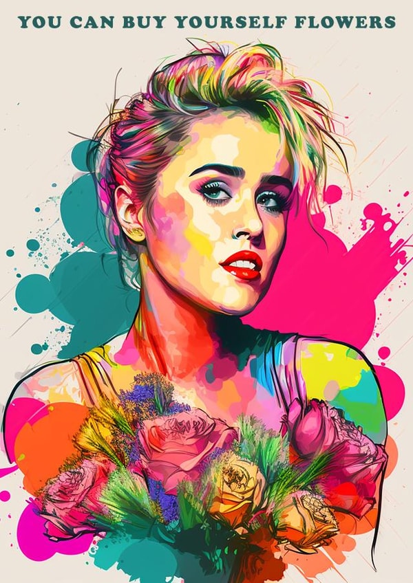 Miley Cyrus - You can buy yourself flowers card created by Fun Offender