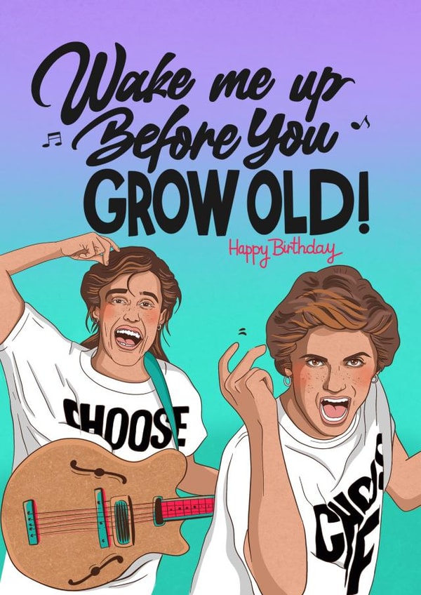 Funny Birthday Card - WHAM created by Kasia Cards