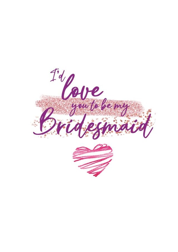 Be my bridesmaid 1000 created by Gail Grisham