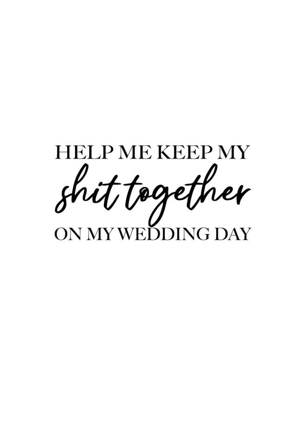 Funny wedding companion request created by Gail Grisham