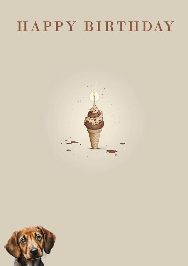 Funny Dog Poo Birthday Card created by Fun Offender