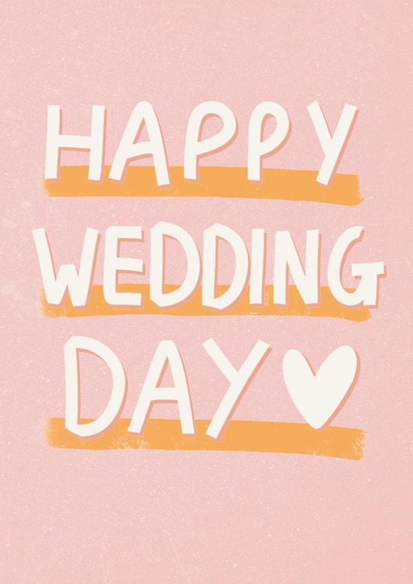 Fun Wedding Card - Happy Wedding Day created by Sweetlove Press