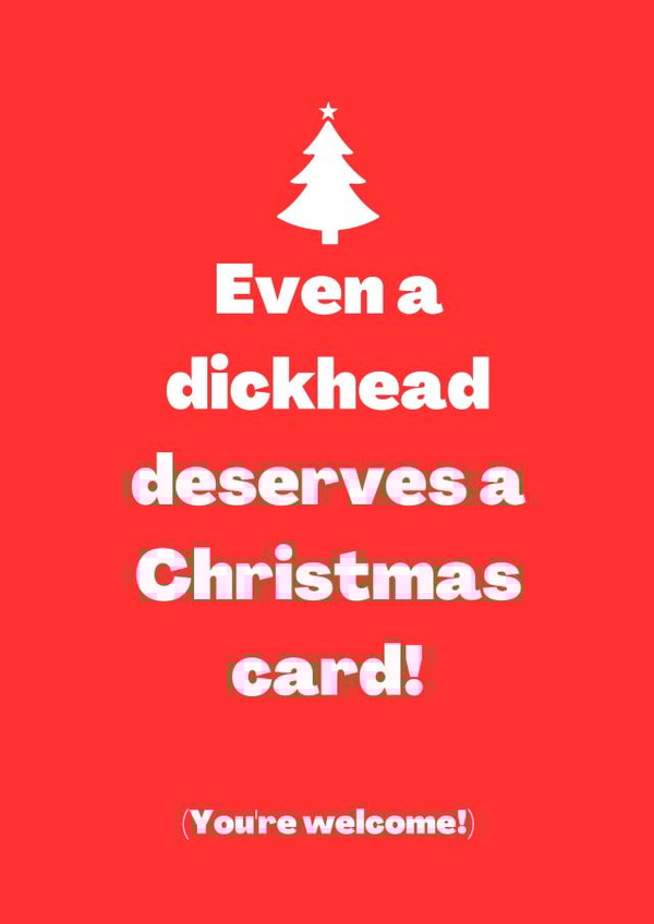 Funny Christmas Card - Rude Xmas created by Cheeky Card Co