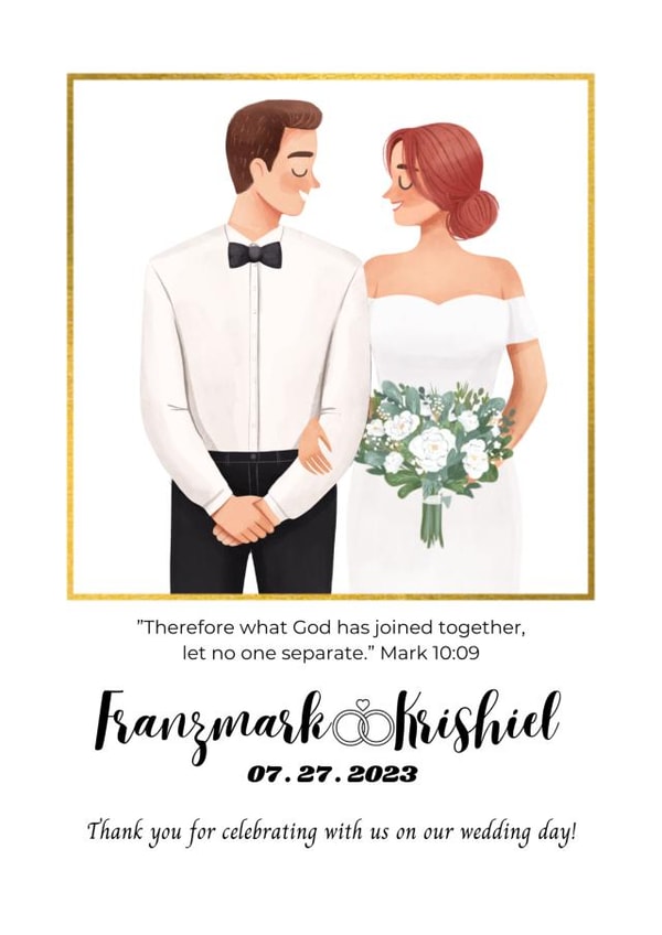 Intimate Civil Wedding Souvenir Tag created by KRISHIEL ANN VILLALON