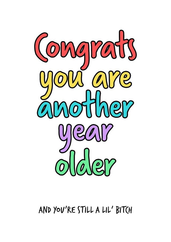 Rude Birthday Card for your friends/family created by Cards By Dan