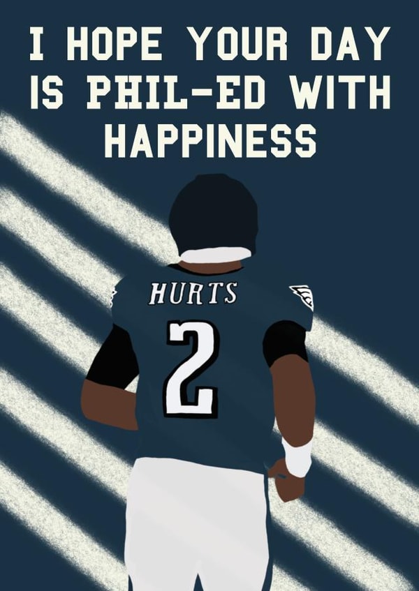 Philadelphia Eagles Pun Birthday Card created by MinimalistSport
