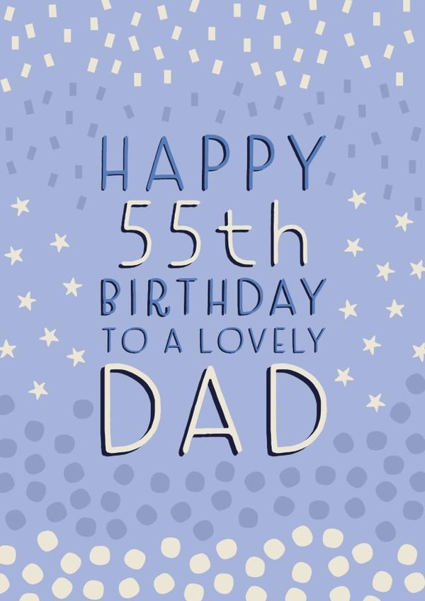 Patterned Birthday Card - 55th - Dad created by Juniper and Rose Studio