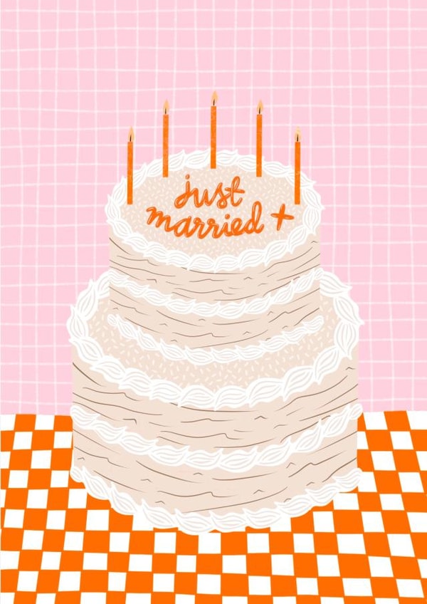 Cute wedding card created by Tillie Rose Studio