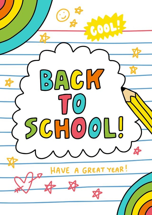 Cute Good Luck Card - Back to School created by Angela Chick