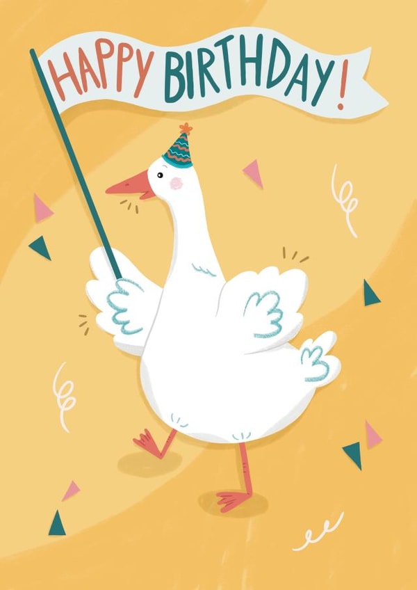 Cute Birthday Card - Duck created by Lisa Parker