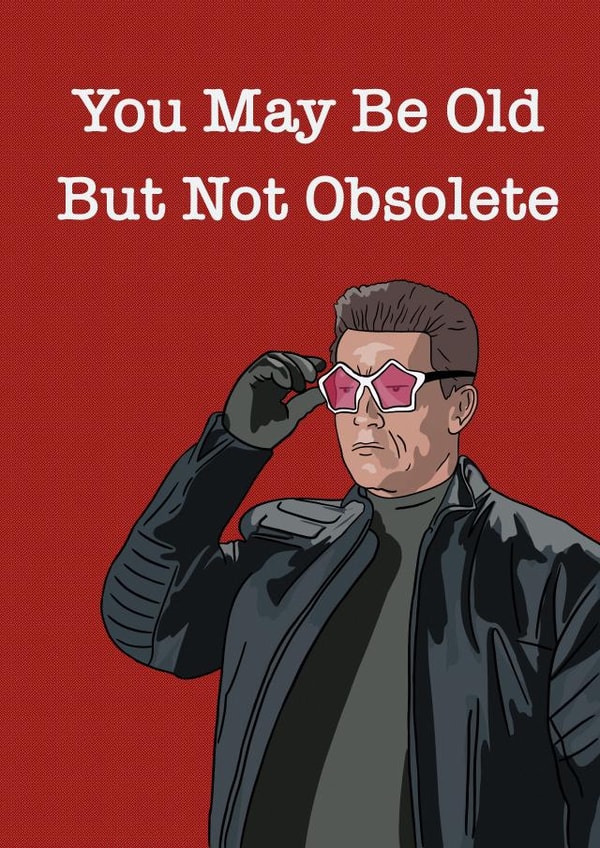 Terminator Birthday Card created by C.W ILLUSTRATIONS 