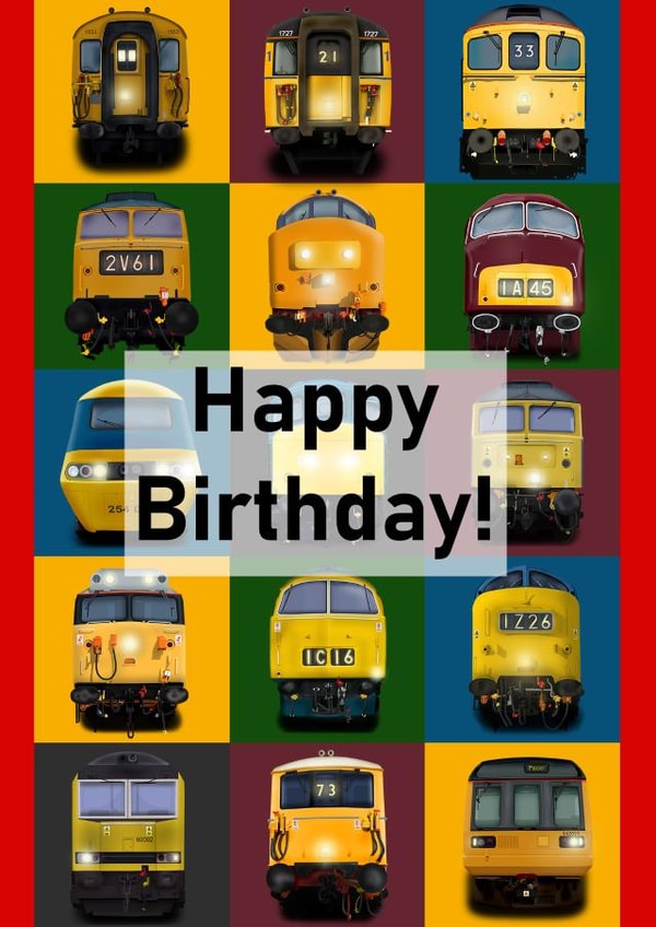Train Railway Enthusiast Birthday Card created by James Watts