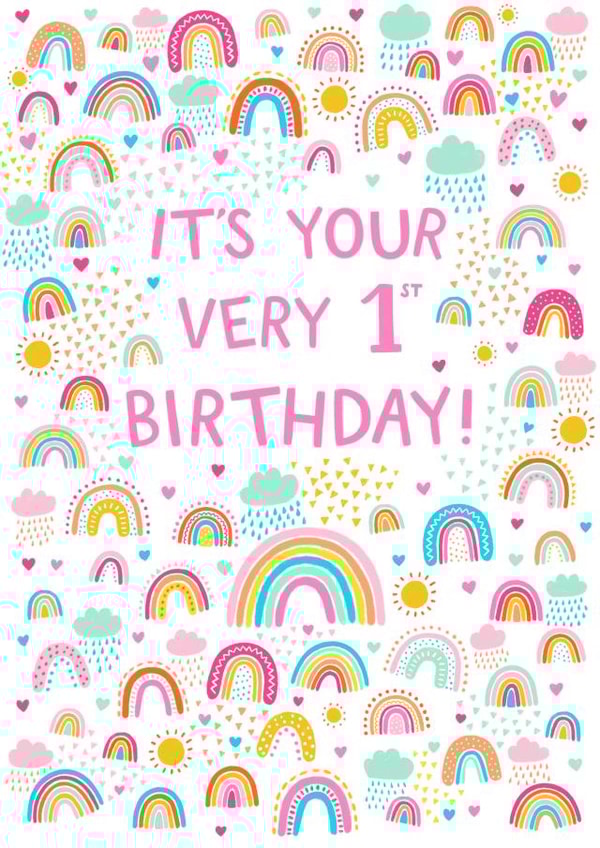 Pretty Girls Birthday Card - 1st created by Pear Tree Press