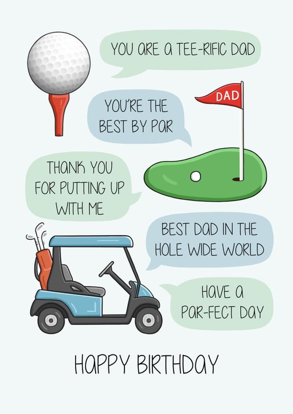 Funny Birthday Card - Golf created by Creaternet