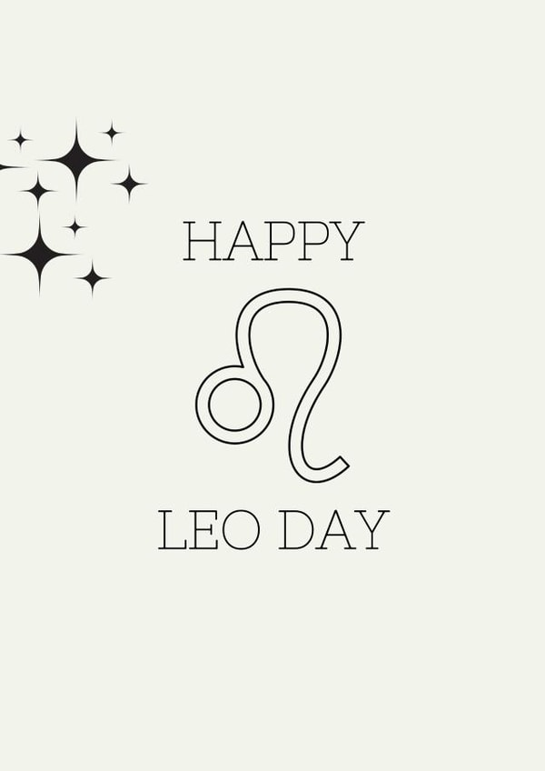 Leo Birthday Card created by Little Niknak's