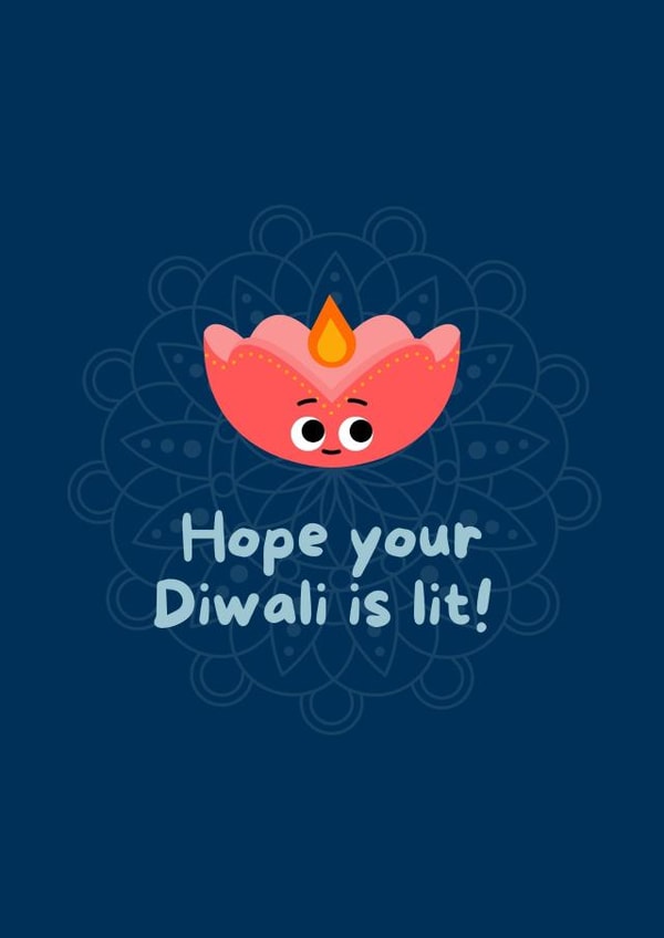 Cute Faith Card - Have a Lit Diwali created by Prints Charming