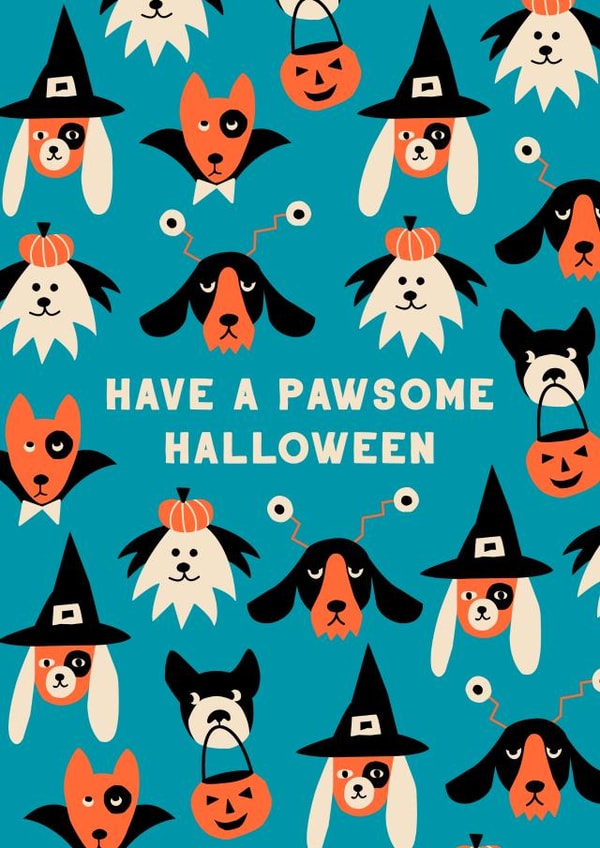 Cute Halloween Dogs for friends and family created by Cheryl Alice